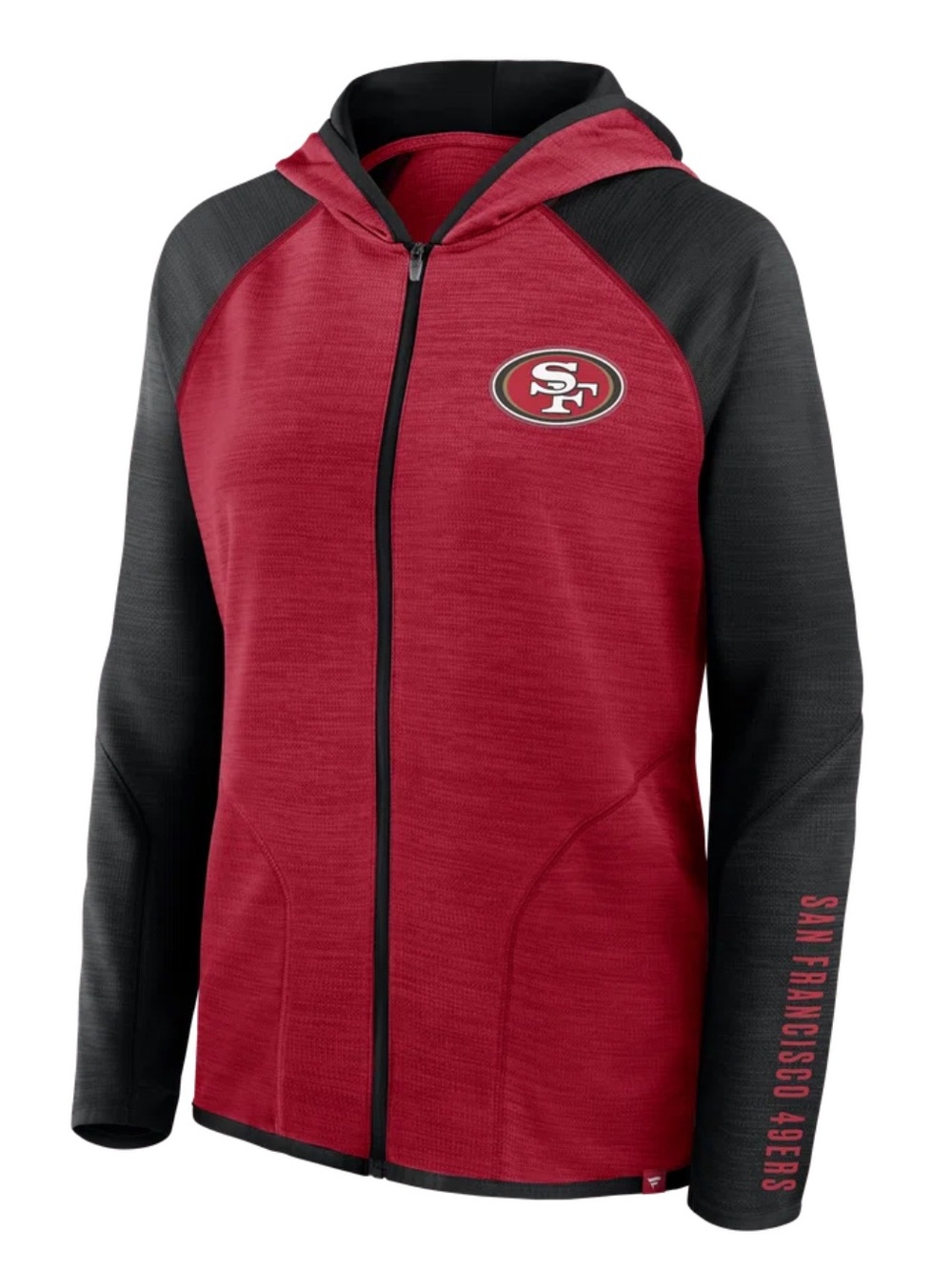 NWT Fanatics Women's 49ers Lightweight Raglan Hoodie